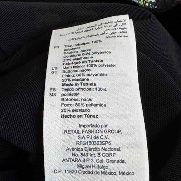 NWT Sandro Ruched Mini Novalee V Neck Floral Dress Size 34 XS Slim Fit MSRP $415 - Picture 7 of 9